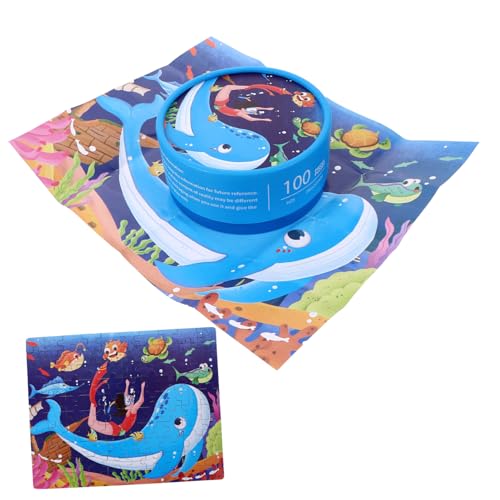 BRIGHTFUFU Kinderpuzzle Papier Puzzle Unterwasserwelt Lernspielzeug für Jahre Fördert Logisches Denken und Praktische Fähigkeiten Buntes Pädagogisches von BRIGHTFUFU