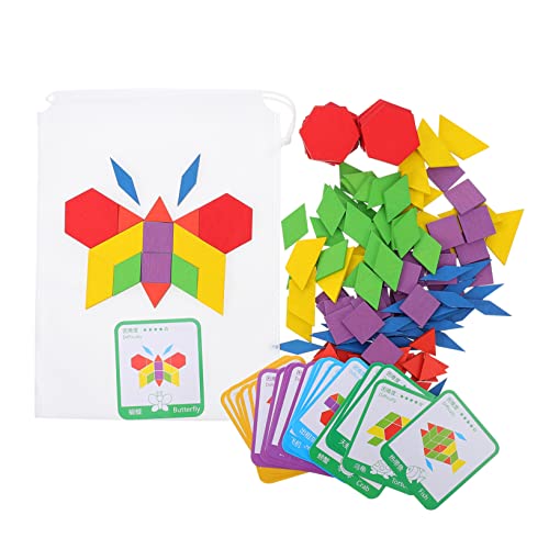 BRIGHTFUFU Kreatives Formenpuzzle Aus 155 Teiliges Erkennungsspielzeug Für Bunte Bauklötze Für Fantasievolles Und Lernen Pädagogisches Holzspielzeug Für Kleinkinder BRIGHTFUFU Kreatives Formenpuzzle Aus 155 Teiliges Erkennungsspielzeug Für Bunte Bauklötze Für Fantasievolles Und Lernen Pädagogisches Holzspielzeug Für Kleinkinder von BRIGHTFUFU