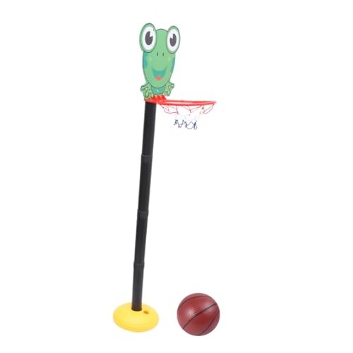BRIGHTFUFU Kreatives Indoor Outdoor Basketballspielzeug für Cartoon Frosch Basketballkorb Set mit Abnehmbarer Rückwand Leicht und Sicher für Garten und Spielzimmer von BRIGHTFUFU