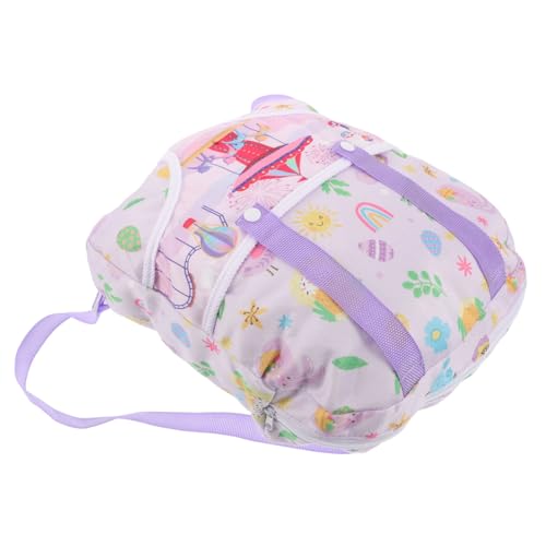 BRIGHTFUFU Leichter mit Verstellbaren Schultergurten Mini Puppentrage für Junge Mädchen Niedlicher Aufbewahrungsrucksack für Puppenzubehör für Ausflüge und Puppenhaus Spiel von BRIGHTFUFU