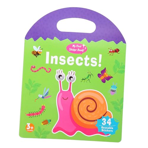 BRIGHTFUFU Lustiges Aufkleberbuch Für Kleinkinder Wiederverwendbares Stickerbuch Frühen Bildung Für Vorschulkinder Mit Ansprechendem Cartoon Design Perfektes von BRIGHTFUFU