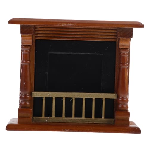 BRIGHTFUFU Miniatur Puppenhaus Kamin Realistische Holz Für Mädchen Spielzeug BRIGHTFUFU Miniatur Puppenhaus Kamin Realistische Holz Für Mädchen Spielzeug von BRIGHTFUFU