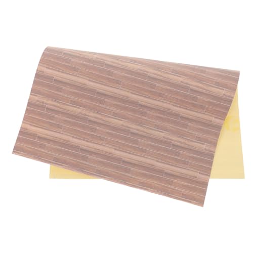BRIGHTFUFU Mini- -bodenpapierblatt, DIY-Miniatur-diele, Mini- -bodenbelag von BRIGHTFUFU