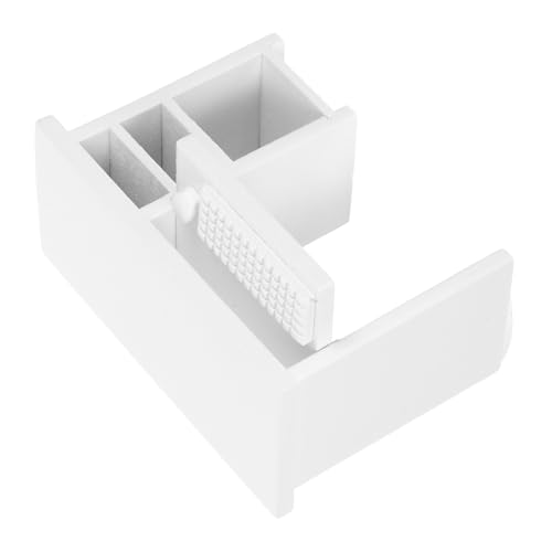 BRIGHTFUFU Miniatur Computer Tisch Holz Modell Puppenhaus Möbel Zubehör für Realistische Mini Möbel mit und Tastatur von BRIGHTFUFU