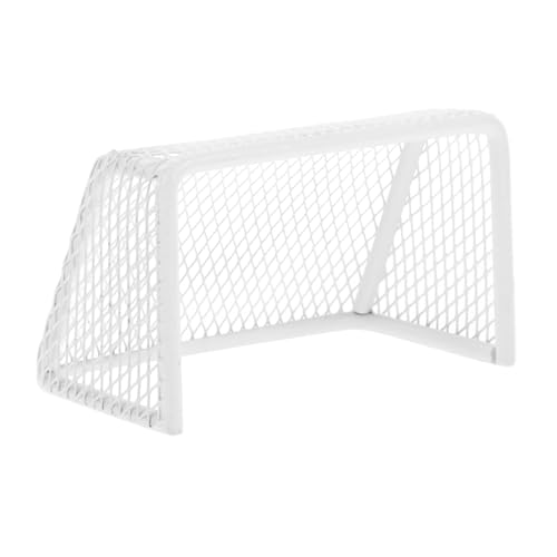 BRIGHTFUFU Miniatur Fußballtor DIY Indoor für Puppenhaus und Aquarium Einfach zu Montieren Fördert Teamspiel und Koordination Kreative Sportdeko von BRIGHTFUFU