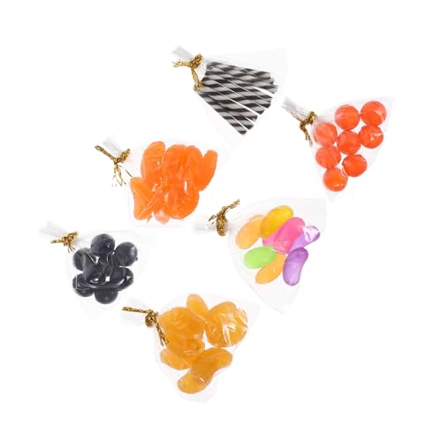 BRIGHTFUFU Miniatur Lebensmittelspielzeug Teiliges Set für Puppenhaus Dekorative Foto Requisiten mit Köstlichem Obst und Süßigkeiten für Kreative Inszenierungen von BRIGHTFUFU