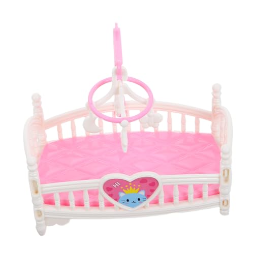 BRIGHTFUFU Miniatur Puppenbett Für Puppenhaus Charmantes Schlafzimmermöbel Für Babypuppen Für Puppenhaus Dekoration Weißes Design Puppenhausmöbel Zubehör BRIGHTFUFU Miniatur Puppenbett Für Puppenhaus Charmantes Schlafzimmermöbel Für Babypuppen Für Puppenhaus Dekoration Weißes Design Puppenhausmöbel Zubehör von BRIGHTFUFU