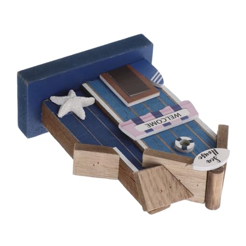 BRIGHTFUFU Puppenhaus Mini Mittelmeer Holzmöbel Set Für Kinder Erwachsene von BRIGHTFUFU