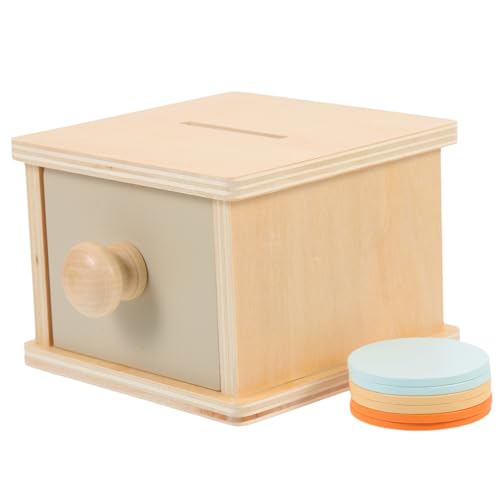 BRIGHTFUFU Montessori Coin Box für Kleinkinder Jahre Holzbildungsspielzeug Motorik und Hand Auge Koordination Pädagogisches für Frühes Lernen Geschenkidee BRIGHTFUFU Montessori Coin Box für Kleinkinder Jahre Holzbildungsspielzeug Motorik und Hand Auge Koordination Pädagogisches für Frühes Lernen Geschenkidee von BRIGHTFUFU