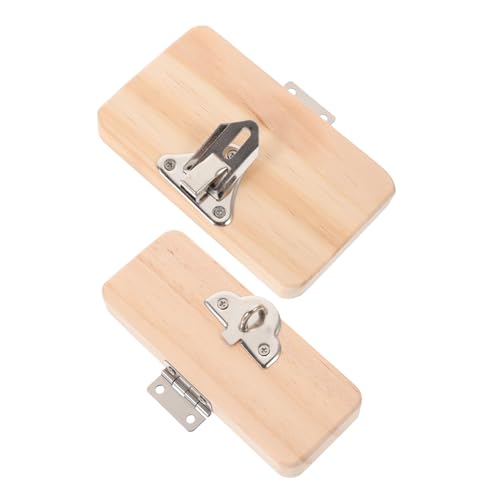 BRIGHTFUFU Frühes Lernspielzeug Kognitives Brett Türriegel Sicheres Holzspielzeug Für Jungen Und Mädchen Zur Der Feinmotorik von BRIGHTFUFU