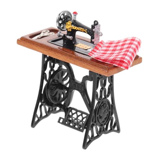 BRIGHTFUFU Nähmaschine Modell für Puppenhaus Vintage Deko für Miniaturhäuser Nostalgische Einrichtung Zubehörteile für Kreative Bastelprojekte BRIGHTFUFU Nähmaschine Modell für Puppenhaus Vintage Deko für Miniaturhäuser Nostalgische Einrichtung Zubehörteile für Kreative Bastelprojekte von BRIGHTFUFU