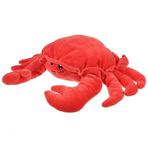 BRIGHTFUFU Niedliche Handpuppe Krabbe Kuscheltier für Rollenspiel Interaktiv Motorikförderung Selbstvertrauen Aufbau Kreatives Lernspielzeug von BRIGHTFUFU
