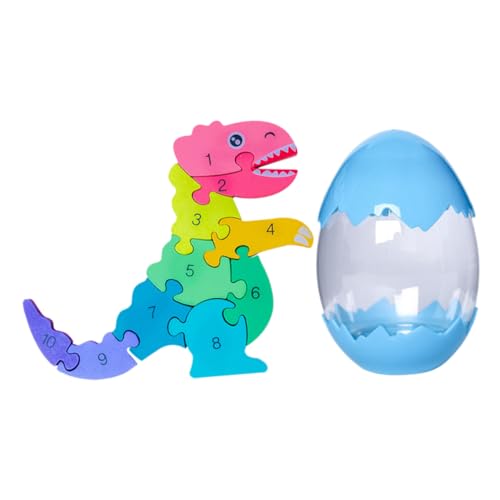 BRIGHTFUFU Pädagogisches Dinosaurier-modellspielzeug Dinosaurierspielzeug Zusammenbauen Hölzern Colorful von BRIGHTFUFU