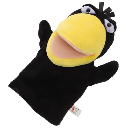 BRIGHTFUFU Plüsch Fingerpuppe mit Offenem Schnabel Cartoon Tier Fingerpuppenspielzeug für Weiches Montessori Interaktives Geschichtenerzählen Teiliges Kuscheltier von BRIGHTFUFU