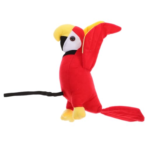BRIGHTFUFU Plüsch Papagei Für Schulter Realistisches Vogelmodell Für Piratenaccessoire Für Partys Und Rollenspiele von BRIGHTFUFU
