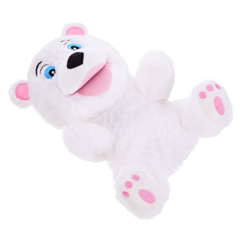 BRIGHTFUFU Plüschbär Handpuppe für Interaktive Handpuppe für Rollenspiele Geschichten Erzählen und Fantasievolles als Lehrmittel und Partygeschenk von BRIGHTFUFU