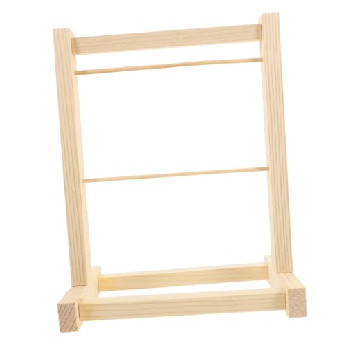 BRIGHTFUFU Puppenhaus-garderobenständer Mini-kleiderbügelständer Für Puppenkleidung Holzkonstruktion Hohe Haltbarkeit Modisch Und Funktional von BRIGHTFUFU