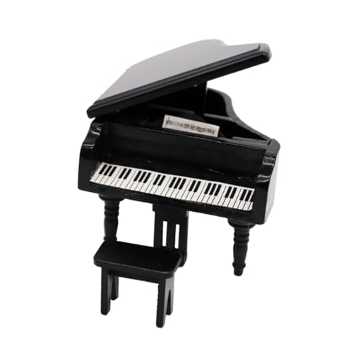 BRIGHTFUFU Puppenhaus Möbel Zubehör Detailgetreues Schwarzes Mini Flügel Piano Dekoratives Tischmodell Geeignet als und Wohnaccessoire BRIGHTFUFU Puppenhaus Möbel Zubehör Detailgetreues Schwarzes Mini Flügel Piano Dekoratives Tischmodell Geeignet als und Wohnaccessoire von BRIGHTFUFU