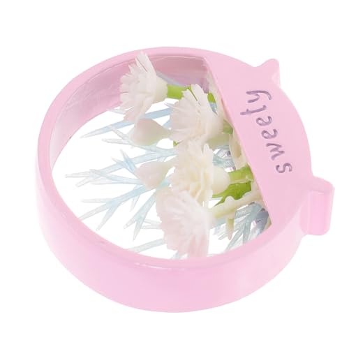 BRIGHTFUFU Eisen Kunststoff Mini Blumentopf Modell Puppe Blume Bonsai Dekoration Passenden von BRIGHTFUFU