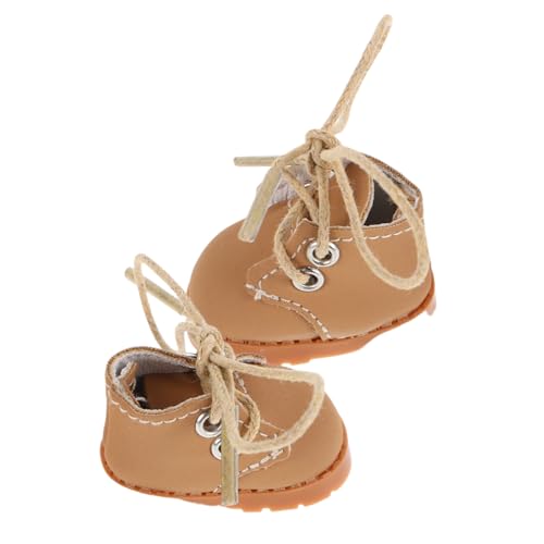 BRIGHTFUFU Puppenschuhe Verstellbare Schnürsenkel Weiches Material Niedliche Miniatur Schuhe für Puppenhaus dekor und Spielsets Passend für Bjd Puppen von BRIGHTFUFU
