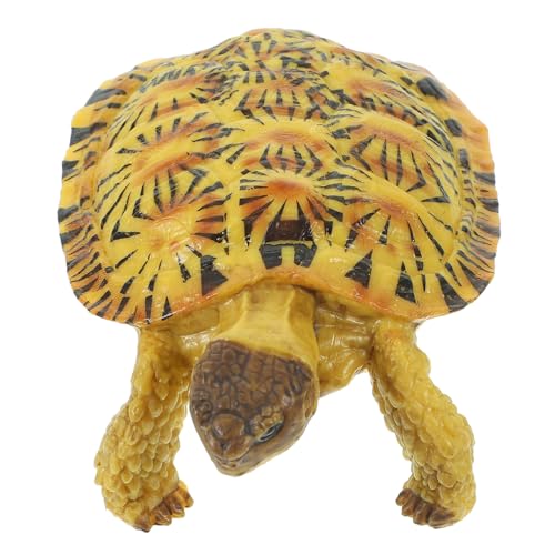 BRIGHTFUFU Realistische Landschildkröten Figur aus Kunststoff Detailgetreue Simulation Vielseitiges Tiermodell für Garten Wohnungsdekoration Pädagogisches Fantasie und Wissen Leicht und von BRIGHTFUFU