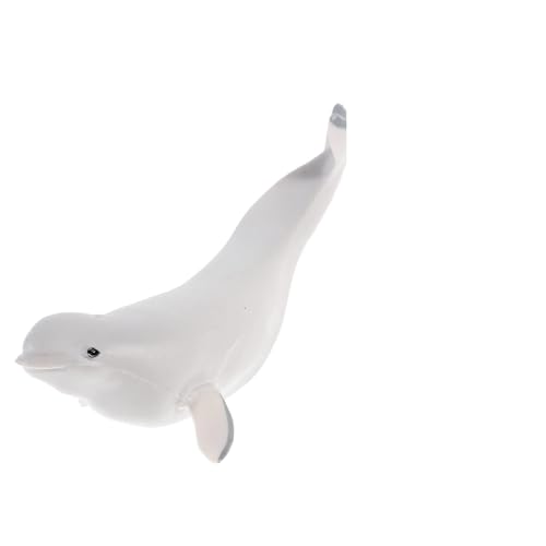 BRIGHTFUFU Realistische Walfigur Dekorative Figur Für Tier Modell Für Badespaß Weißer Wal Modellfigur von BRIGHTFUFU