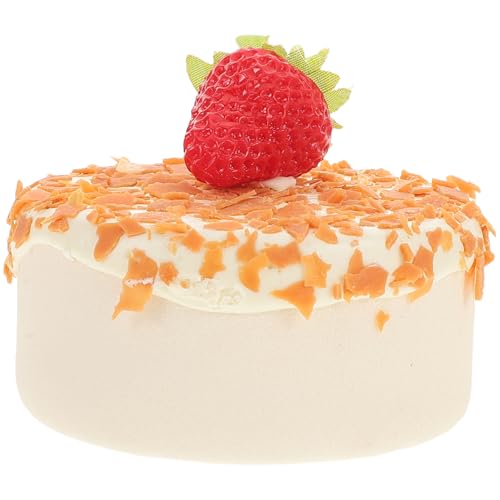 BRIGHTFUFU Realistisches Künstliches Kuchenornament: Simulationsdessert Zur Präsentation – Leicht Zu Reinigendes Künstliches Geburtstagskuchenmodell – Partydekoration (10,2 cm) von BRIGHTFUFU