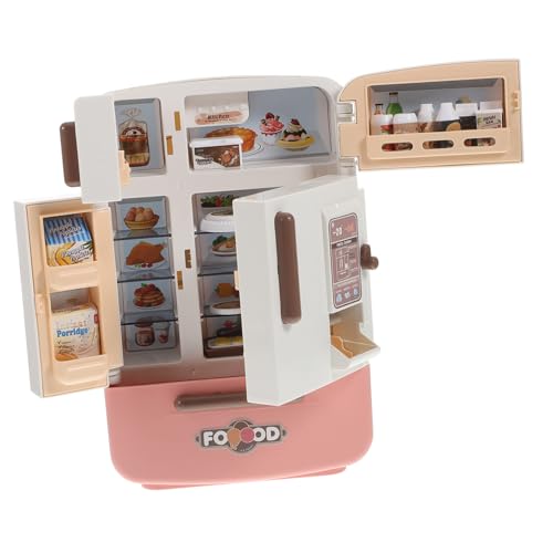 BRIGHTFUFU Realistisches Mini Kühlschrank Spielset mit Mehrlagigen und Miniatur Lebensmitteln Rotes Puppenhaus Zubehör für Kinderküche Langlebiges und Sicheres Miniaturmöbel für Kreatives BRIGHTFUFU Realistisches Mini Kühlschrank Spielset mit Mehrlagigen und Miniatur Lebensmitteln Rotes Puppenhaus Zubehör für Kinderküche Langlebiges und Sicheres Miniaturmöbel für Kreatives von BRIGHTFUFU