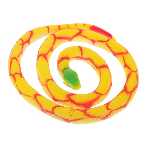 BRIGHTFUFU Realistisches Schlangenspielzeug Gefälschtes Schlangenmodell Aus Langlebigem Material Tierfigur Für Garten Und Partydekoration Lustiges Streichspielzeug von BRIGHTFUFU