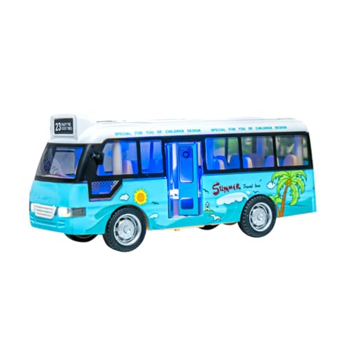 BRIGHTFUFU Schulbus Mit Licht Und Sound Simuliertes Busmodell Für Fördert Kreativität Und Fantasie Aus Langlebigem Material Für Kleine Hände von BRIGHTFUFU