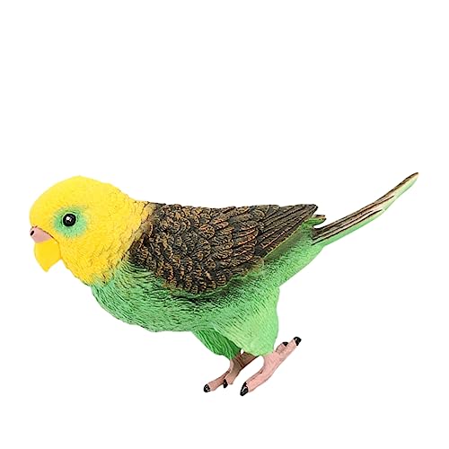 BRIGHTFUFU Simulierter Wellensittich für kinderspielzeug wohnungseinrichtung kalanchoe Auto Simulation Papagei Papageienmodell Plastik Green von BRIGHTFUFU