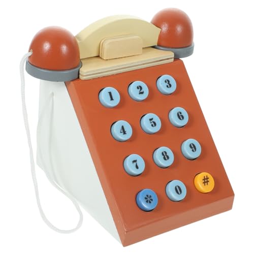 BRIGHTFUFU Simuliertes Holztelefon Vintage Kindertelefon Lernspielzeug zur Zahlen und Farberkennung Pädagogisch Sicher für Kleinkinder Ab Jahr Eltern Junge Mädchen Interaktion BRIGHTFUFU Simuliertes Holztelefon Vintage Kindertelefon Lernspielzeug zur Zahlen und Farberkennung Pädagogisch Sicher für Kleinkinder Ab Jahr Eltern Junge Mädchen Interaktion von BRIGHTFUFU
