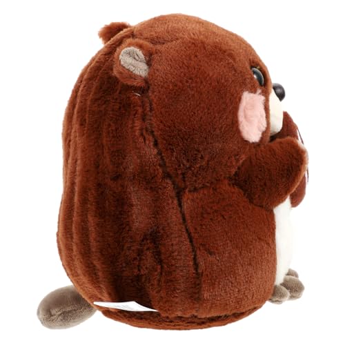 BRIGHTFUFU Simuliertes Kuscheltier Plüschpuppe Weiches Cartoon Stofftier Niedliches Groundhogs Dekoration Flauschiges Tierplüschtier BRIGHTFUFU Simuliertes Kuscheltier Plüschpuppe Weiches Cartoon Stofftier Niedliches Groundhogs Dekoration Flauschiges Tierplüschtier von BRIGHTFUFU