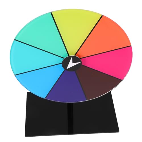 BRIGHTFUFU Spielrad Desktop -radscheibe Strassschlüsselkette Tablet -handyklammern Glücksmünze Drehradscheibe Glückliche Dekoration Seifenregalzuweisungsgerät Einstellbare Radscheibe Acryl von BRIGHTFUFU