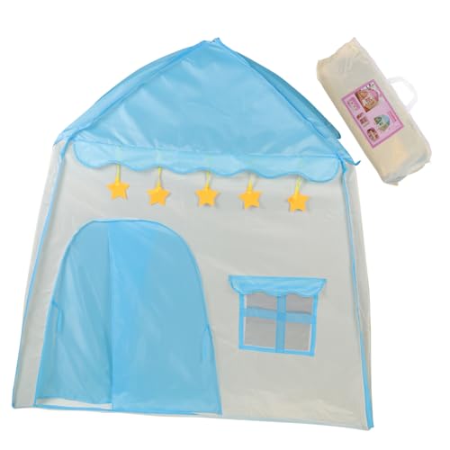 BRIGHTFUFU Spielzelt Prinzessinnen Schloss Faltbares Indoor Outdoor Zelt für Jungen und Blau mit Floralem Design Einfach Aufzubauen Atmungsaktives Material BRIGHTFUFU Spielzelt Prinzessinnen Schloss Faltbares Indoor Outdoor Zelt für Jungen und Blau mit Floralem Design Einfach Aufzubauen Atmungsaktives Material von BRIGHTFUFU