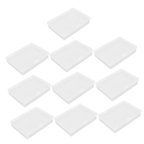 BRIGHTFUFU Praktische Aufbewahrungsboxen Für Karten Aus Pp-Material 10 Stück Rechteckige Kartenhalterbox Zum Organisieren Von Spielkarten von BRIGHTFUFU