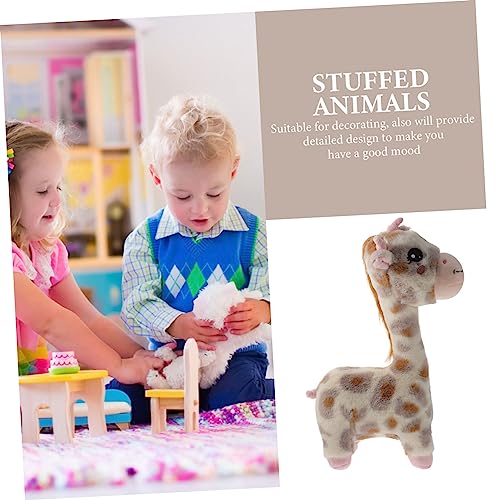 BRIGHTFUFU Weiches Giraffen Plüschtier Kuscheltier Niedliches Tier und für Anschmiegsames Stofftier für Kinderzimmer und Auto Kindgerechtes von BRIGHTFUFU