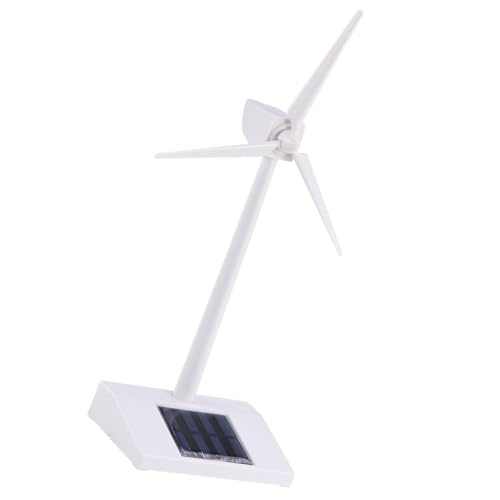 BRIGHTFUFU Windturbinenmodell Solarbetriebene für Bildung und Spaß Abs Weiß Einfach Zusammenzubauen für Schreibtisch und Garten Lehrreiches BRIGHTFUFU Windturbinenmodell Solarbetriebene für Bildung und Spaß Abs Weiß Einfach Zusammenzubauen für Schreibtisch und Garten Lehrreiches von BRIGHTFUFU