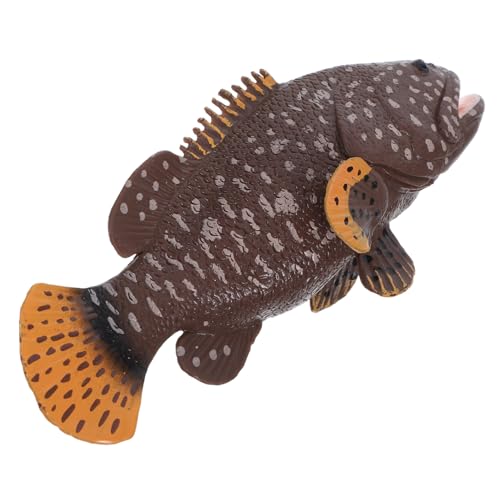 BRIGHTFUFU Zackenbarschmodell Puffer Angelspielzeug Fischaquarium Betta Fisch Qualle Meerestier Modell Simulation Fisch Modell Fisch Figur Simulationsfischfigur Tierfiguren Plastik Dark Brown BRIGHTFUFU Zackenbarschmodell Puffer Angelspielzeug Fischaquarium Betta Fisch Qualle Meerestier Modell Simulation Fisch Modell Fisch Figur Simulationsfischfigur Tierfiguren Plastik Dark Brown von BRIGHTFUFU