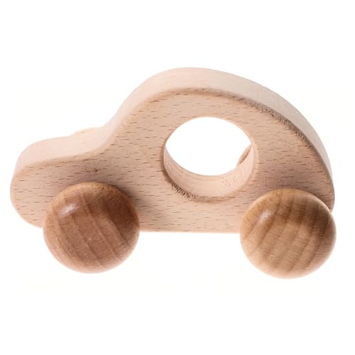 BRIGHTFUFU holzspielzeug spielzeughandys für Babys -Griff-Trainingsspielzeug Auto-Lernspielzeug Kinderwagen Modelle hölzern Spielzeugauto aus Holz fassen Auto Griffigkeit von BRIGHTFUFU