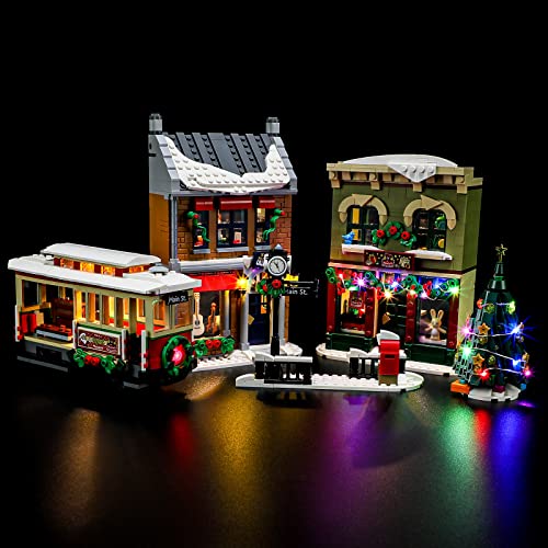 BRIKSMAX 10308 Led Licht für Weihnachtlich Geschmückte Hauptstraße - Kompatibel mit Lego Icons Bausteinen Modell - Ohne Set von BRIKSMAX