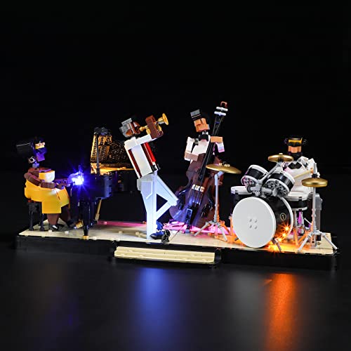 BRIKSMAX 21334 Led Licht für Jazz-Quartett - Kompatibel Mit Ideas Bausteinen Modell - Ohne Lego Set von BRIKSMAX