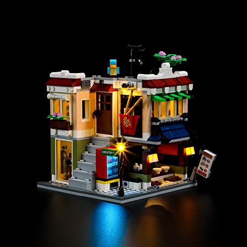 BRIKSMAX 31131 Led Licht für Lego Nudelladen - Compatible with Lego Creator 3-in-1 Bausteinen Modell - Ohne Lego Set von BRIKSMAX