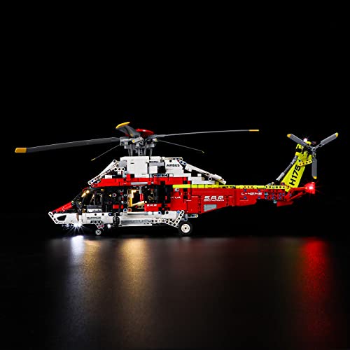 BRIKSMAX 42145 Led Licht für Lego Airbus H175 Rettungshubschrauber - Compatible with Lego Technic Bausteinen Modell - Ohne Lego Set von BRIKSMAX
