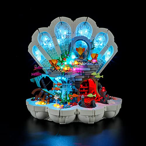 BRIKSMAX 43225 Led Licht für Lego Arielles königliche Muschel - Compatible with Lego Disney Bausteinen Modell - Ohne Lego Set von BRIKSMAX
