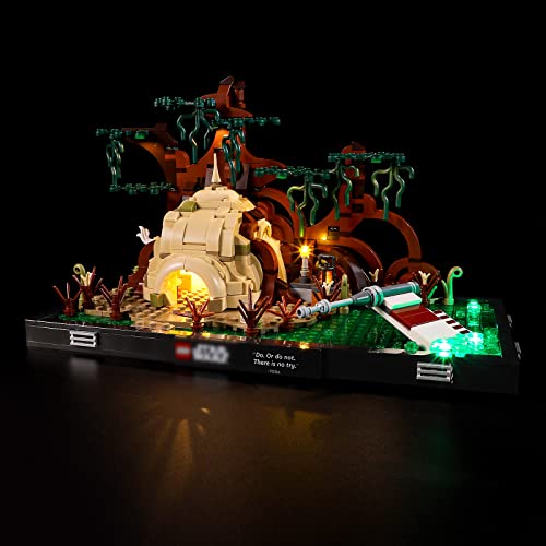 BRIKSMAX 75330 Led Beleuchtungsset für Lego Jedi Training auf Dagobah – Diorama - Compatible with Lego Star Wars Bausteinen Modell - Ohne Lego Set von BRIKSMAX