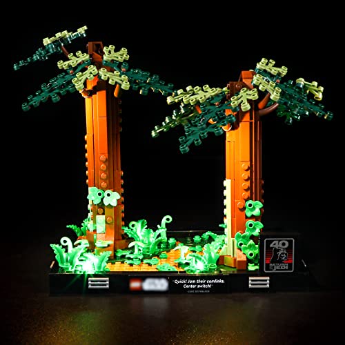 BRIKSMAX 75353 Led Licht für Lego Verfolgungsjagd auf Endor – Diorama - Compatible with Lego Star Wars Bausteinen Modell - Ohne Lego Set von BRIKSMAX