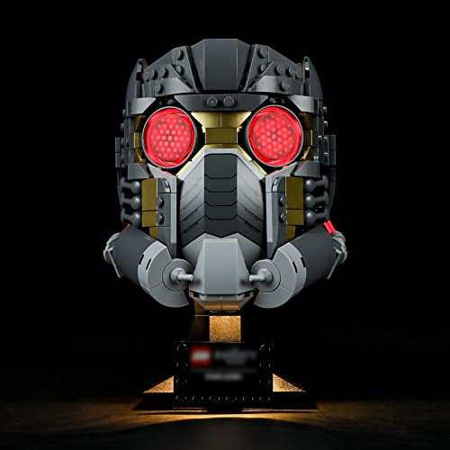 BRIKSMAX 76251 LED-Licht für Star-Lords Helm - Kompatibel mit Marvel Bausteinen Modell - Ohne Lego Set von BRIKSMAX