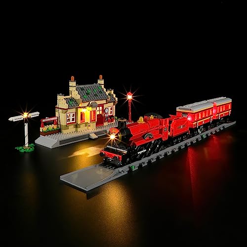 BRIKSMAX 76423 Led Licht für Lego Hogwarts Express & der Bahnhof von Hogsmeade - Compatible with Lego Harry Potter Bausteinen Modell - Ohne Lego Set von BRIKSMAX