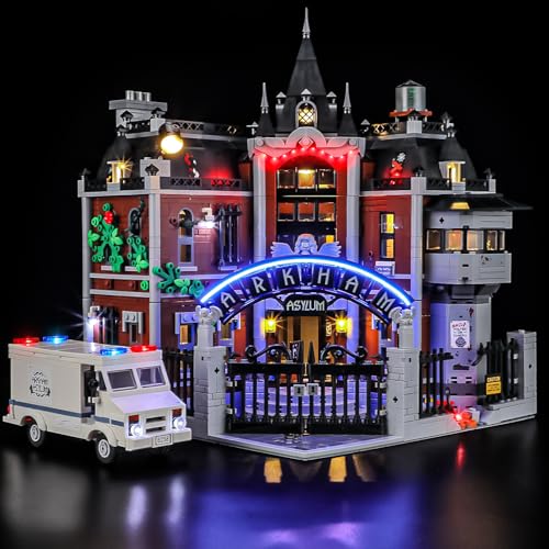 BRIKSMAX LED Beleuchtung für Lego Batman Arkham Asylum 76300,kompatibles Licht Set für Bausteine - Ohne Lego Set, Premium Deko licht für Modellbau für Home Deko, Geschenk für Erwachsene von BRIKSMAX